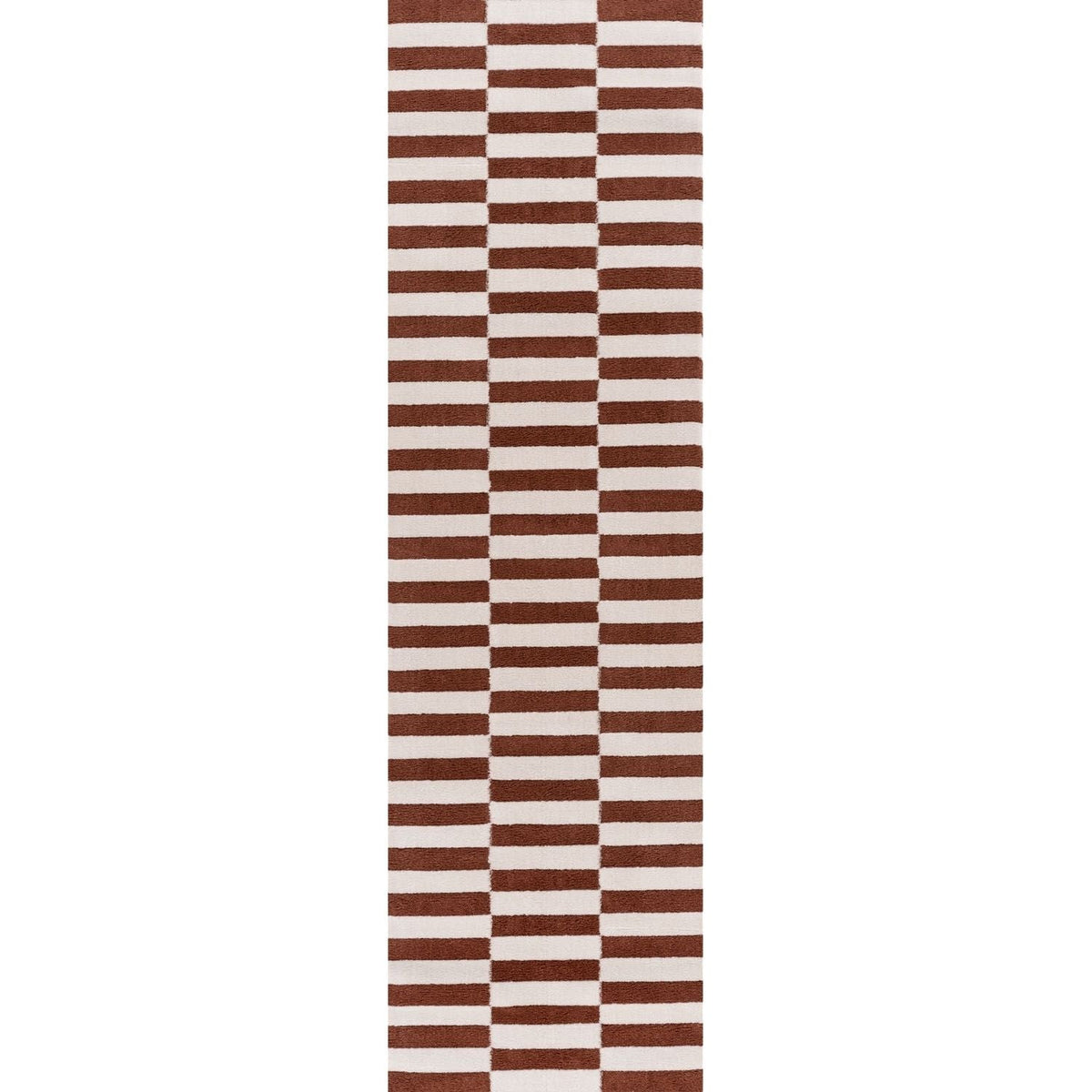 Clay Stripe Rug — runner view
