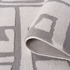 Silver Form Rug — folded construction detail