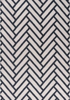 Cobalt Chevron Rug