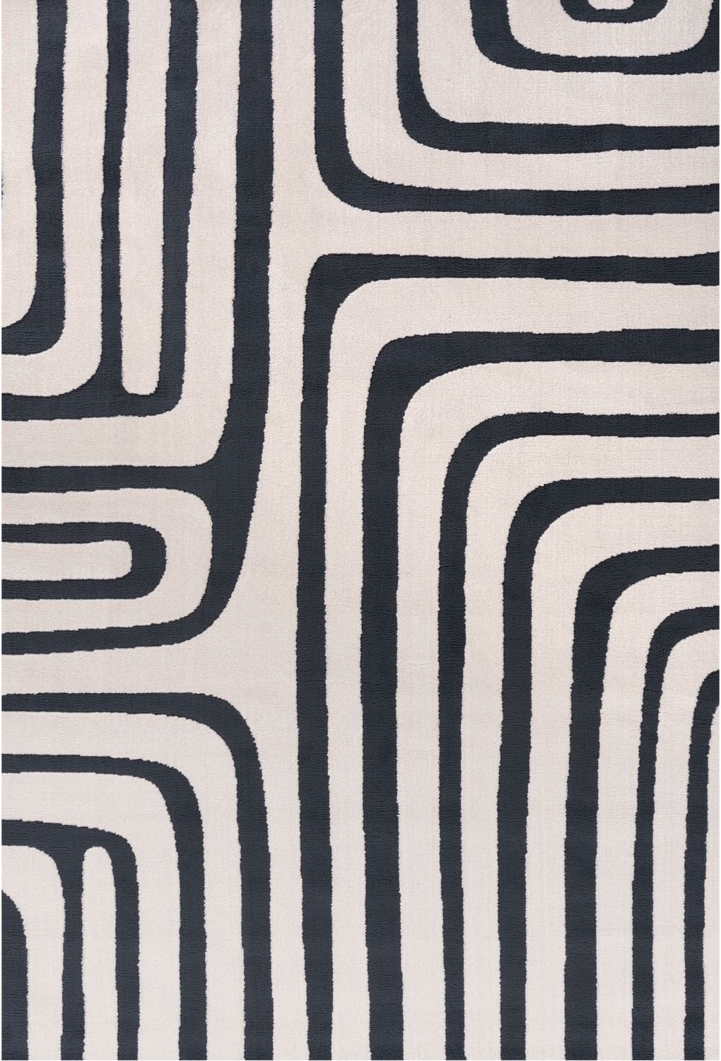Cobalt Frame Rug — full product view