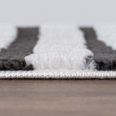 Slate Frame Rug — pile detail
