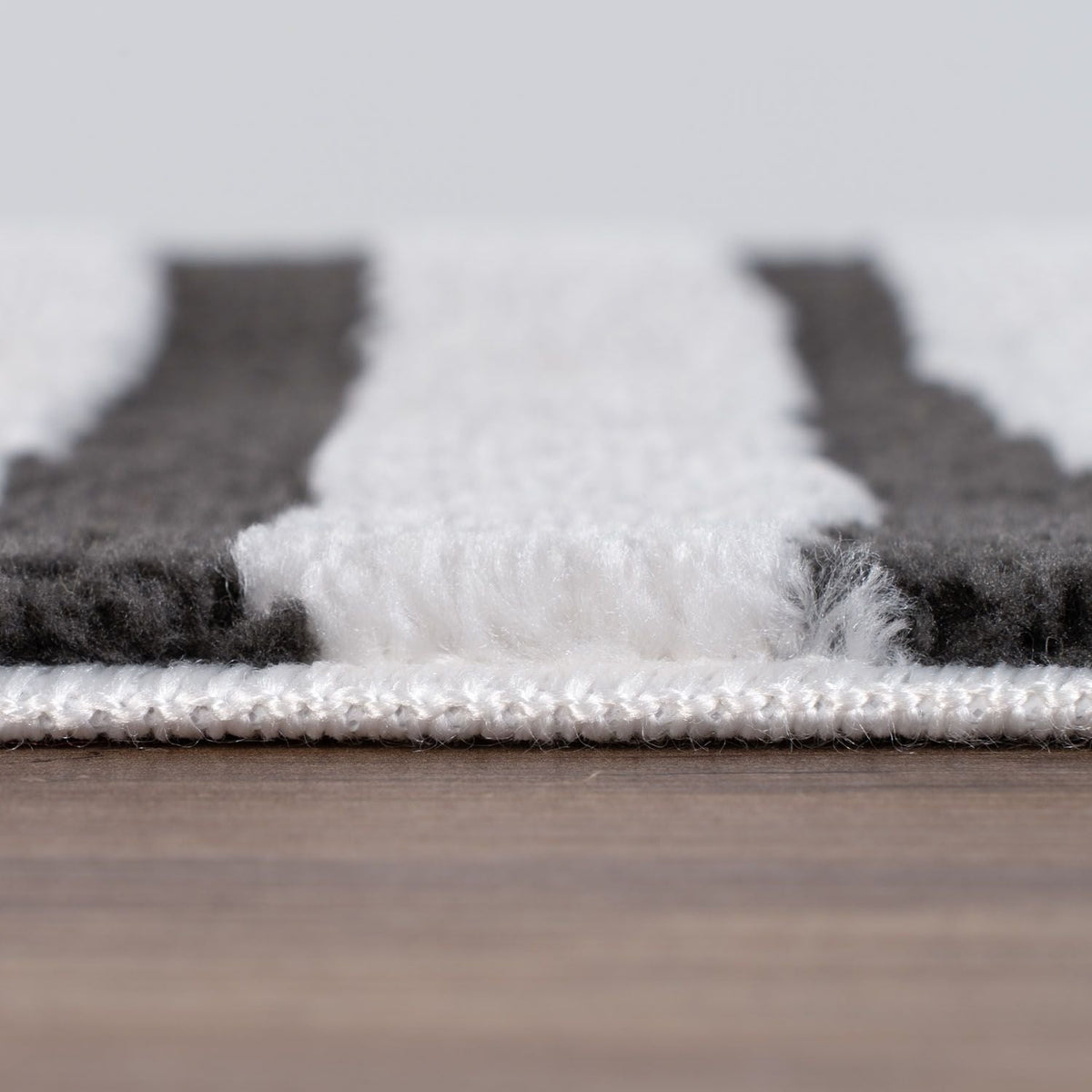 Slate Frame Rug — pile detail