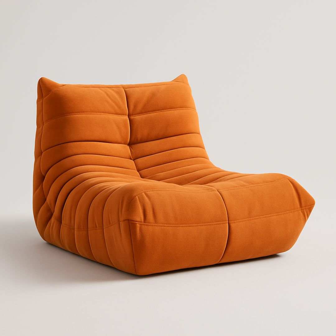 Low Caterpillar Lounger Chair shown from the side