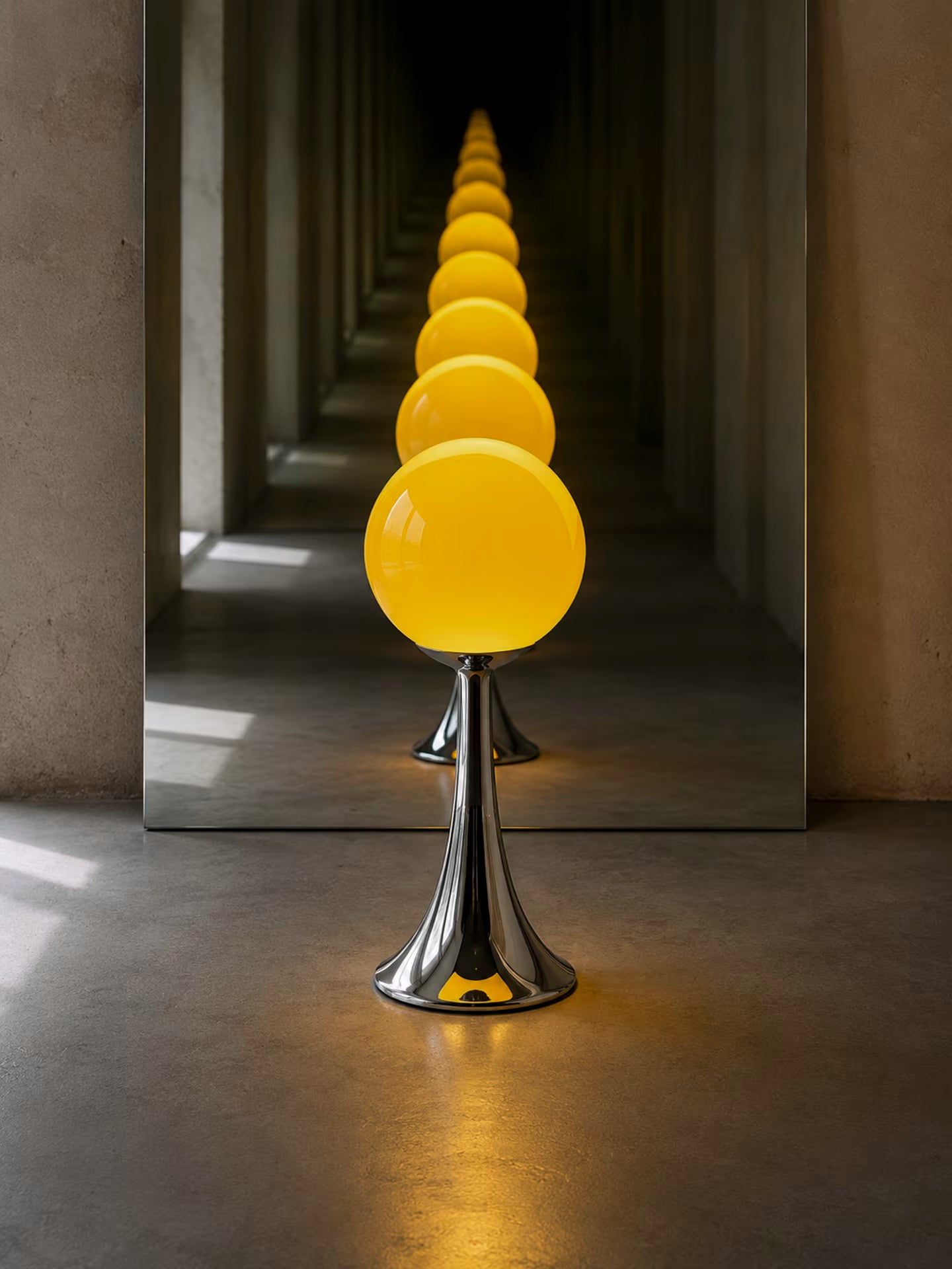 Pulsar Corona ambient globe lamp with warm, neutral and white light