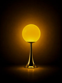 Cream Pulsar Corona USB table lamp with integrated LED