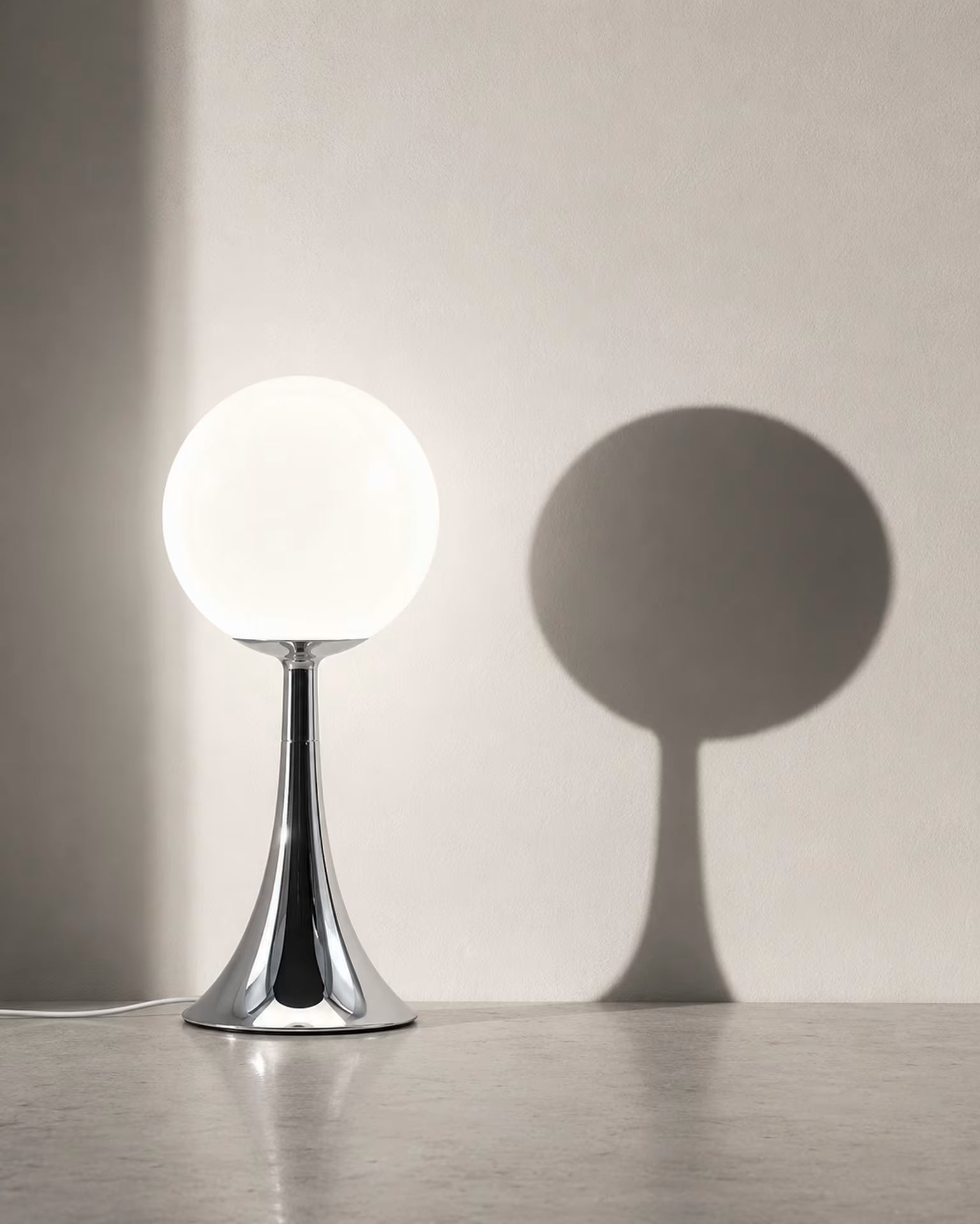 Pulsar Luna ambient globe lamp with warm, neutral and white light