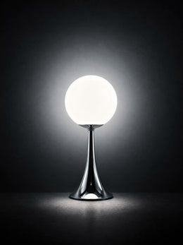 White Pulsar Luna USB table lamp with integrated LED