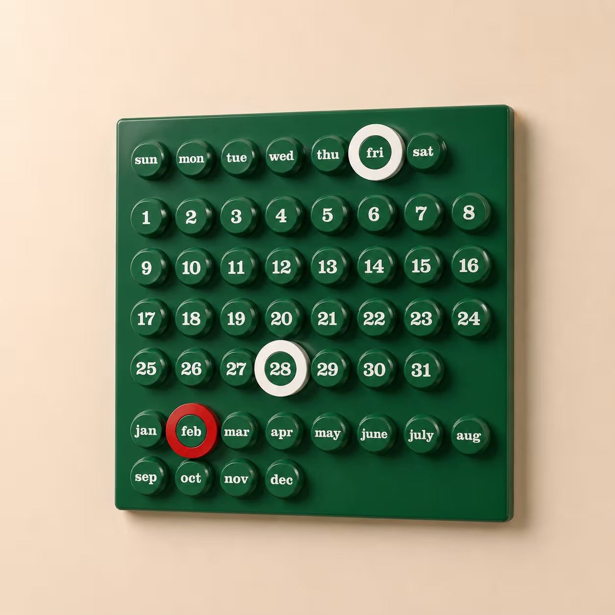 The Retro Analogue Calendar