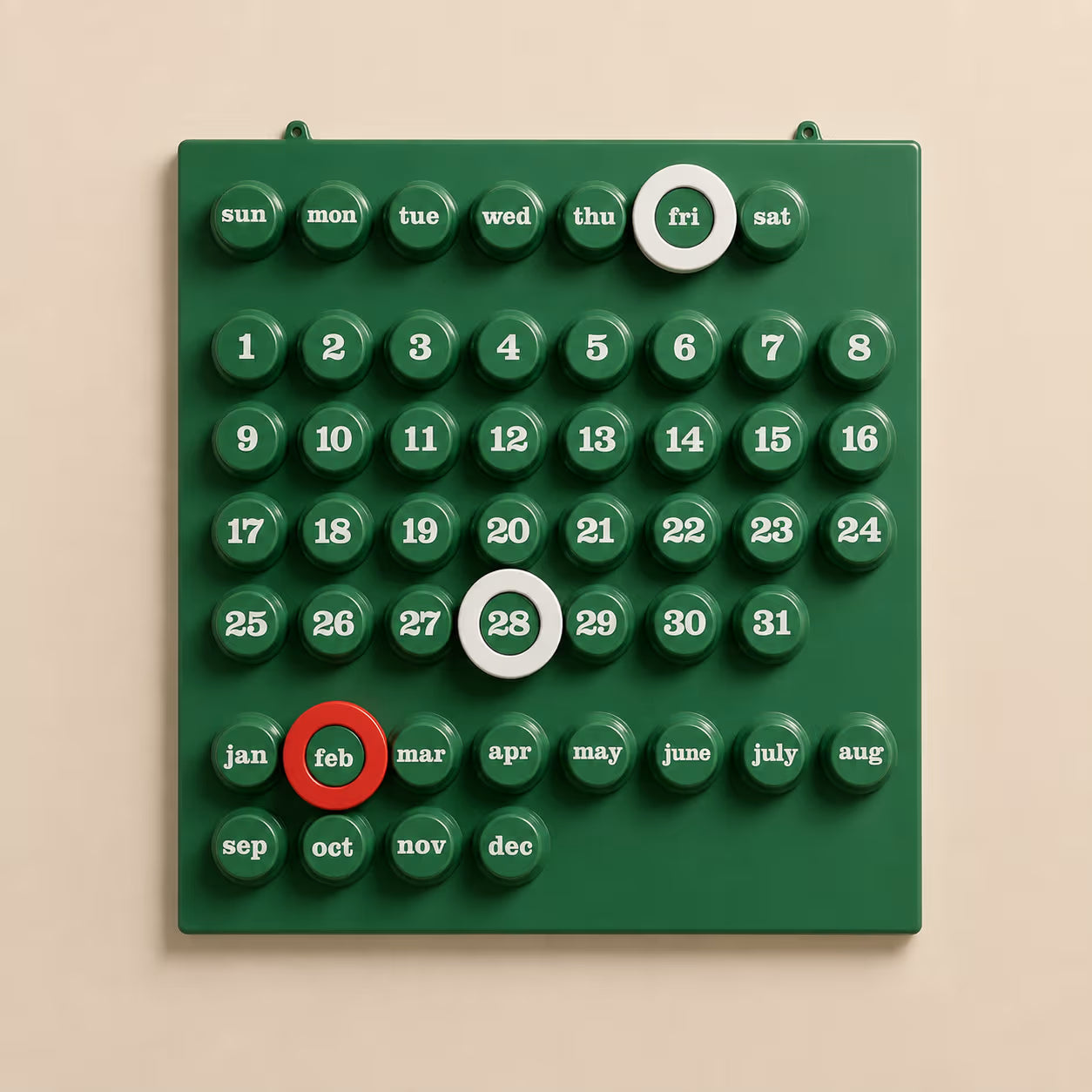 The Retro Analogue Calendar