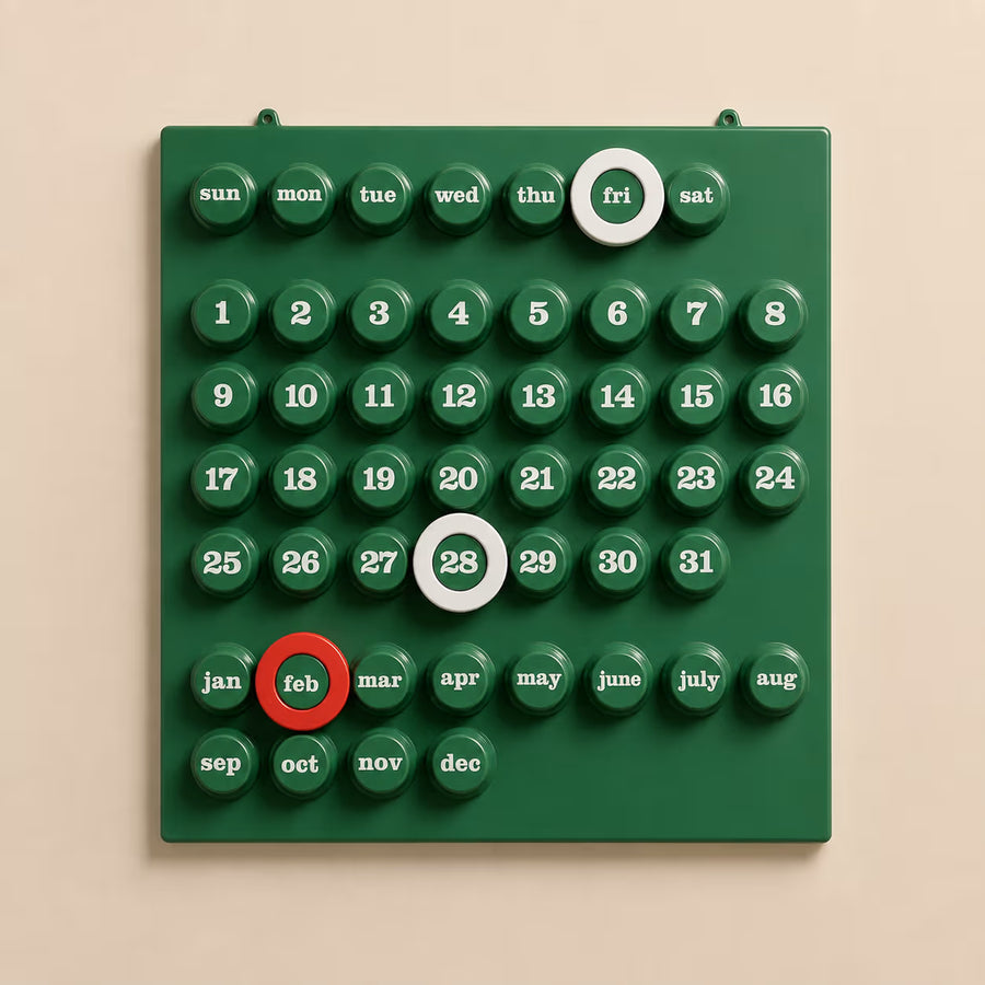 The Retro Analogue Calendar