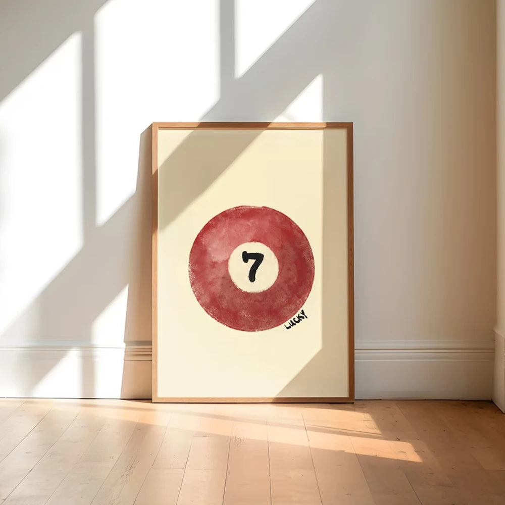 Lucky Number 7 Print