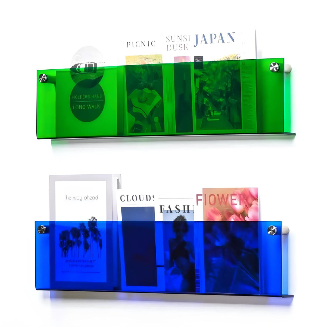 Floating Acrylic Magazine Holder