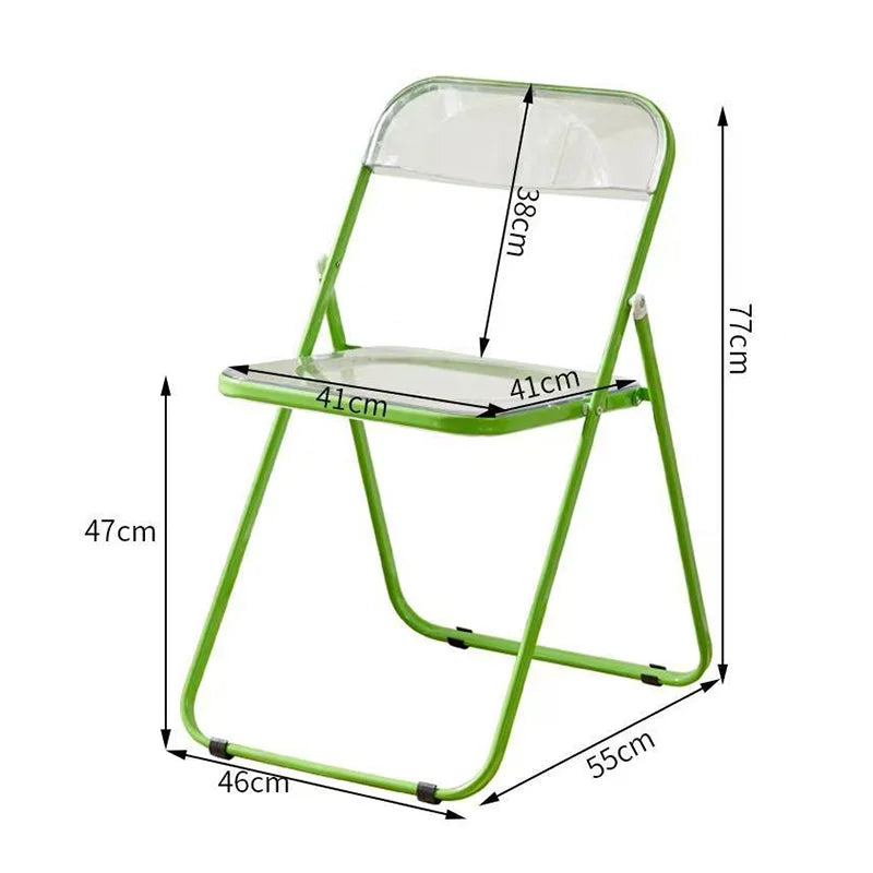 Minimal Folding Chair folded for compact storage
