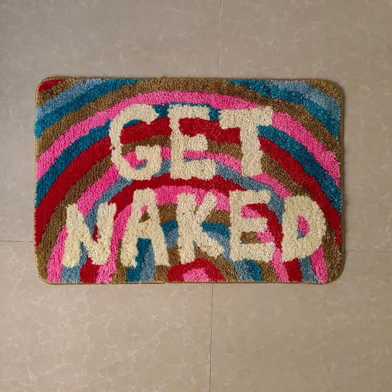 Rainbow Get Naked Bath Mat