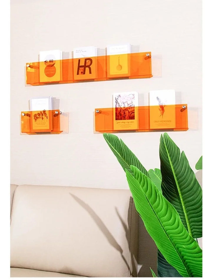 Floating Acrylic Magazine Holder