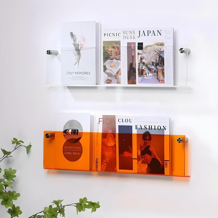 Floating Acrylic Magazine Holder