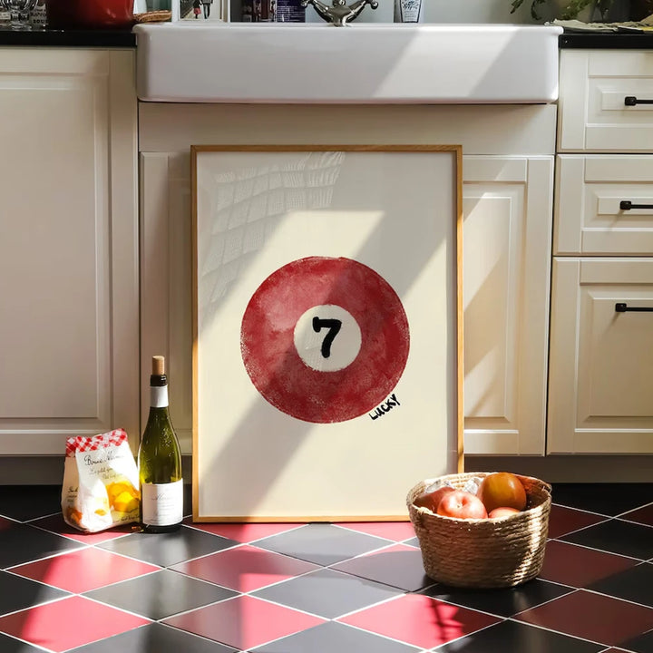 Lucky Number 7 Print