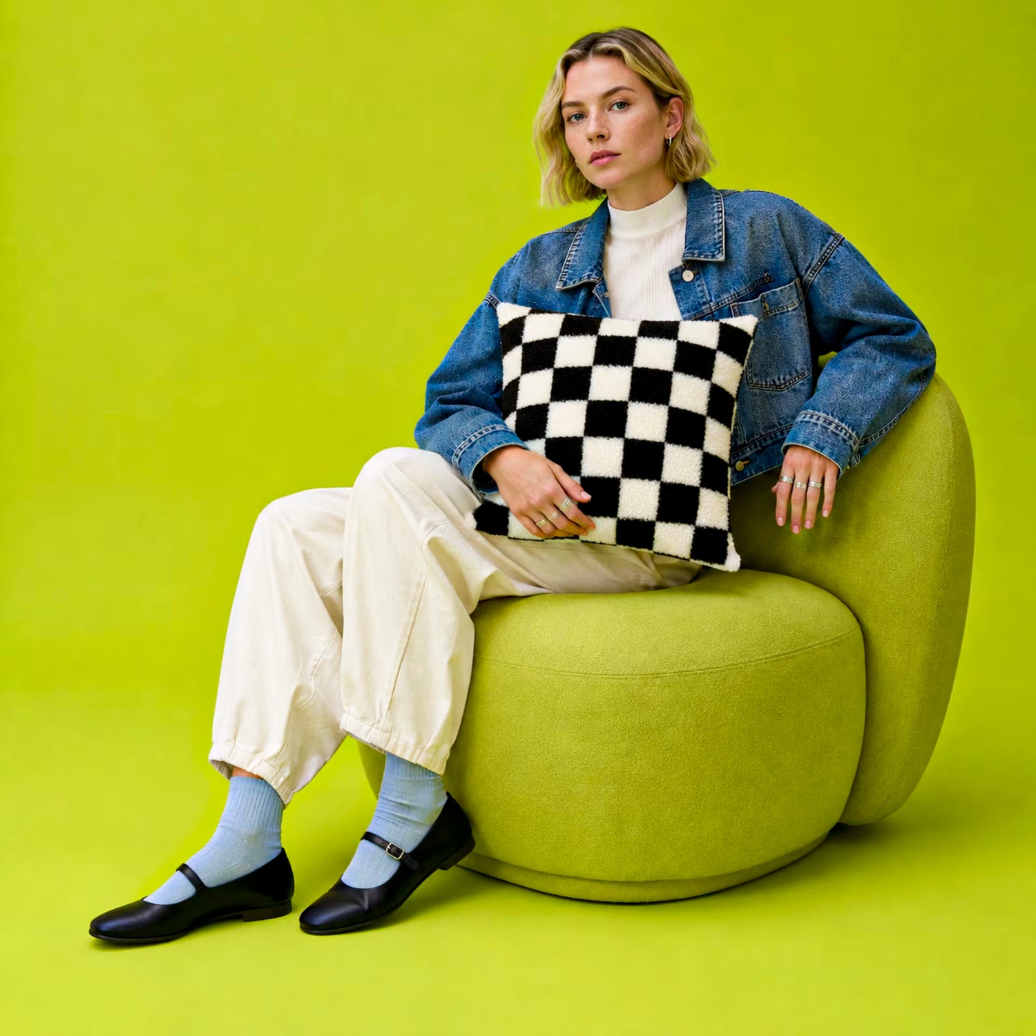 The Checkerboard Cushion Cover
