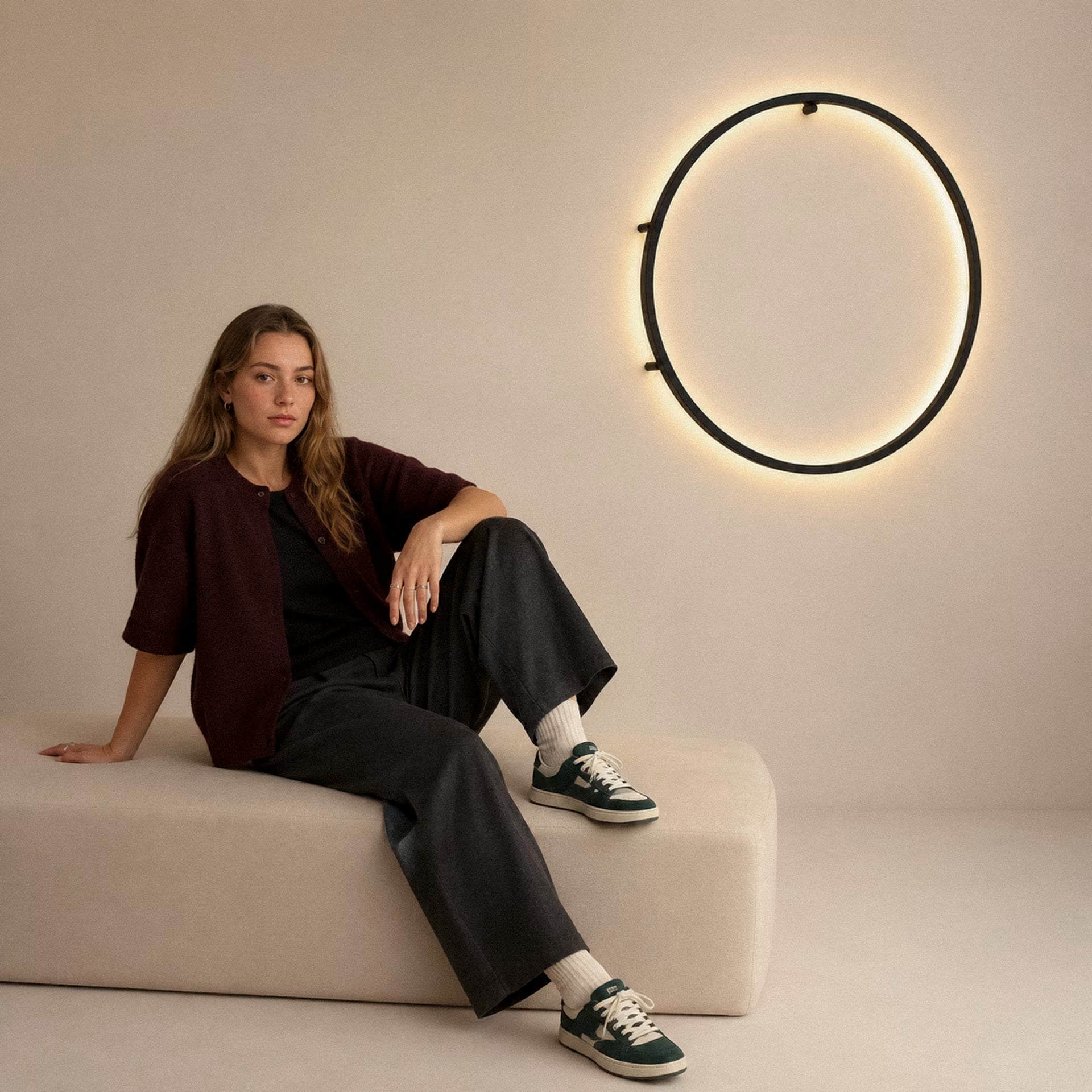 Minimalistisches LED -Wandringlicht