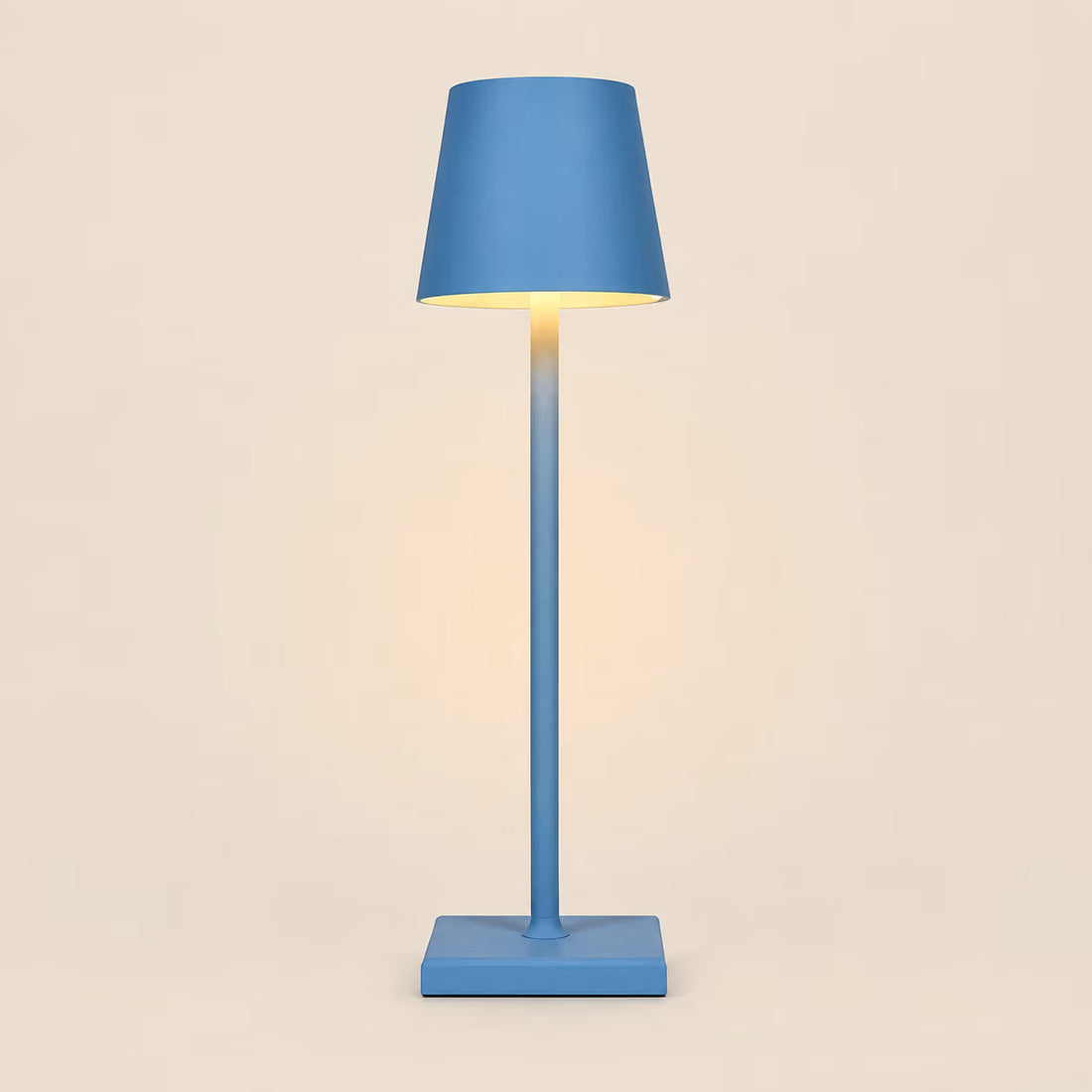 Blue rechargeable Simplistic Wireless LED Table Lamp