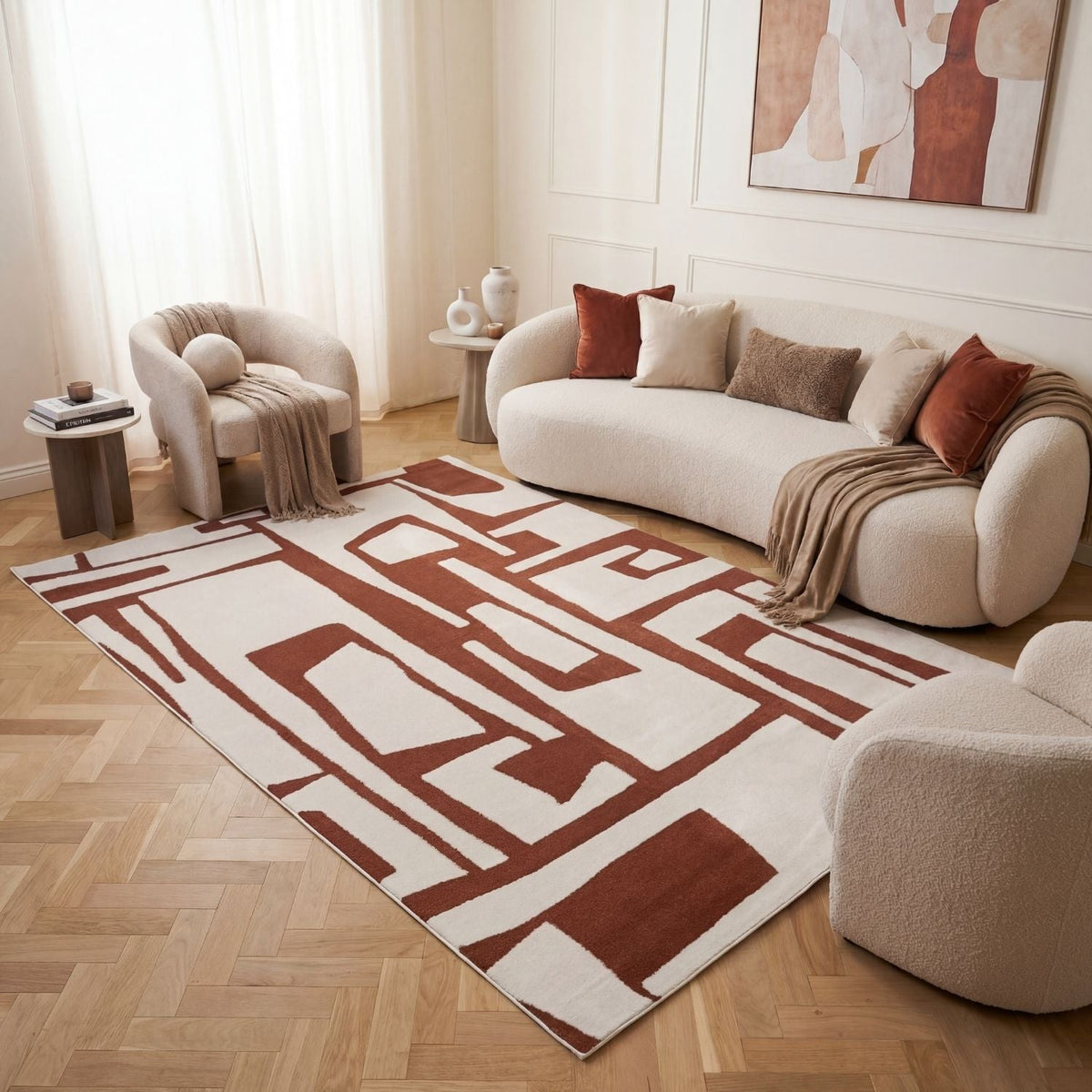 Clayform Rug — room-scale view