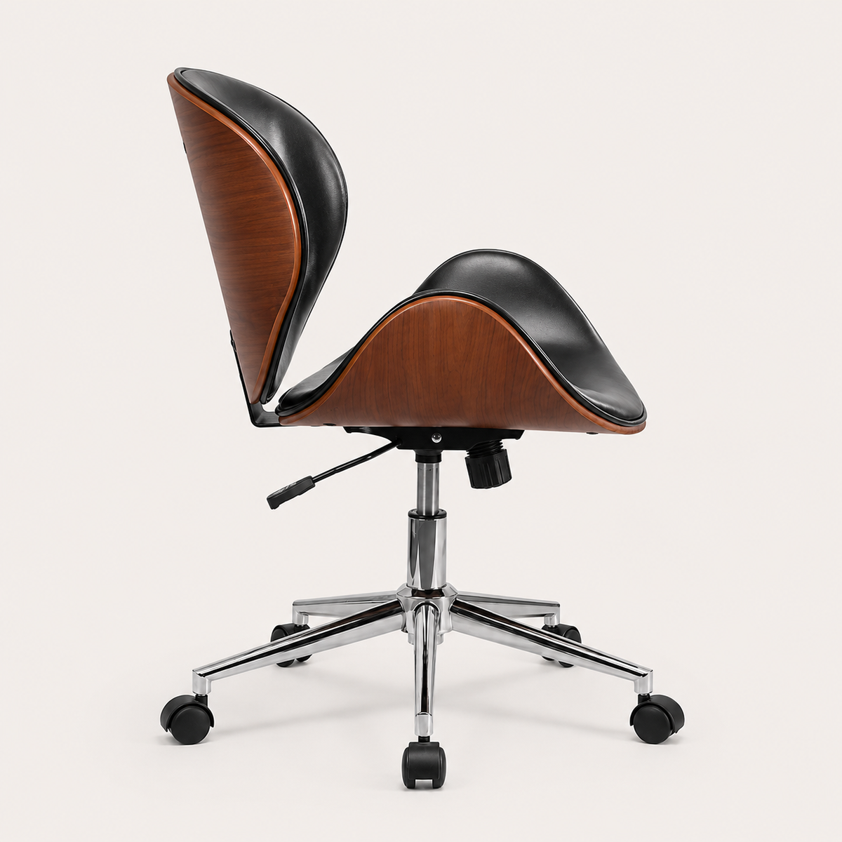 Front view of The Arden Office Chair in Black