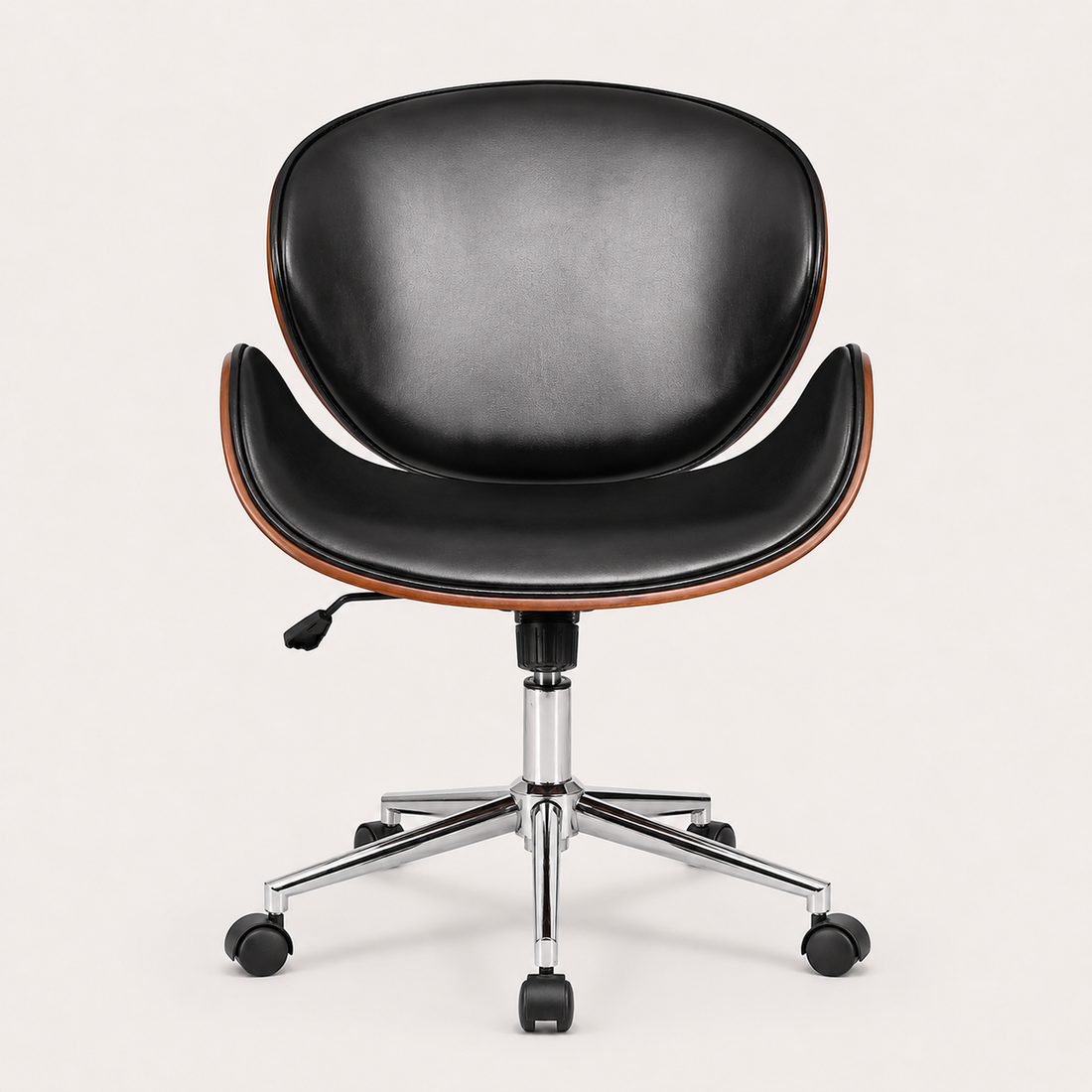 Side view of The Arden Office Chair in Black