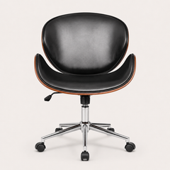 Side view of The Arden Office Chair in Black