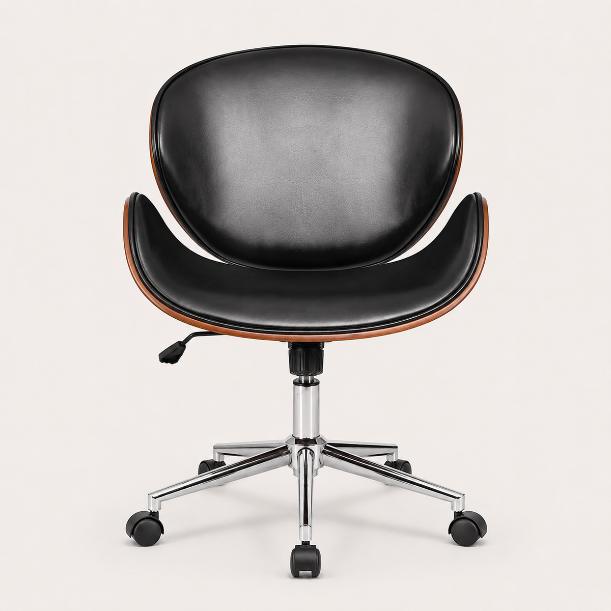 Side view of The Arden Office Chair in Black