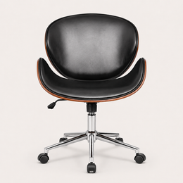 Side view of The Arden Office Chair in Black
