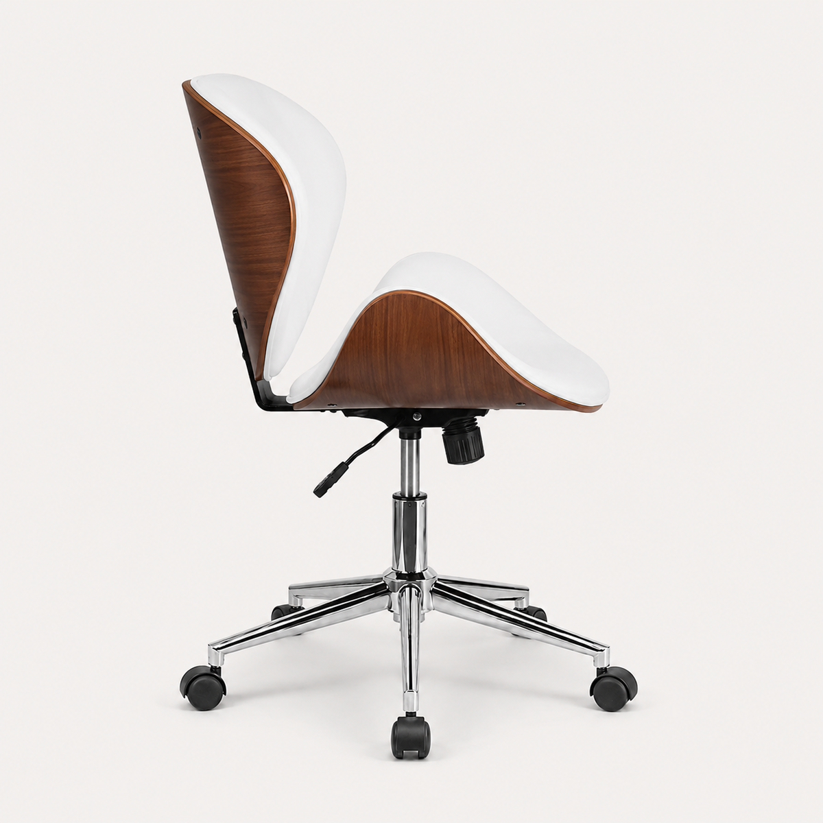 Front view of The Arden Office Chair in White