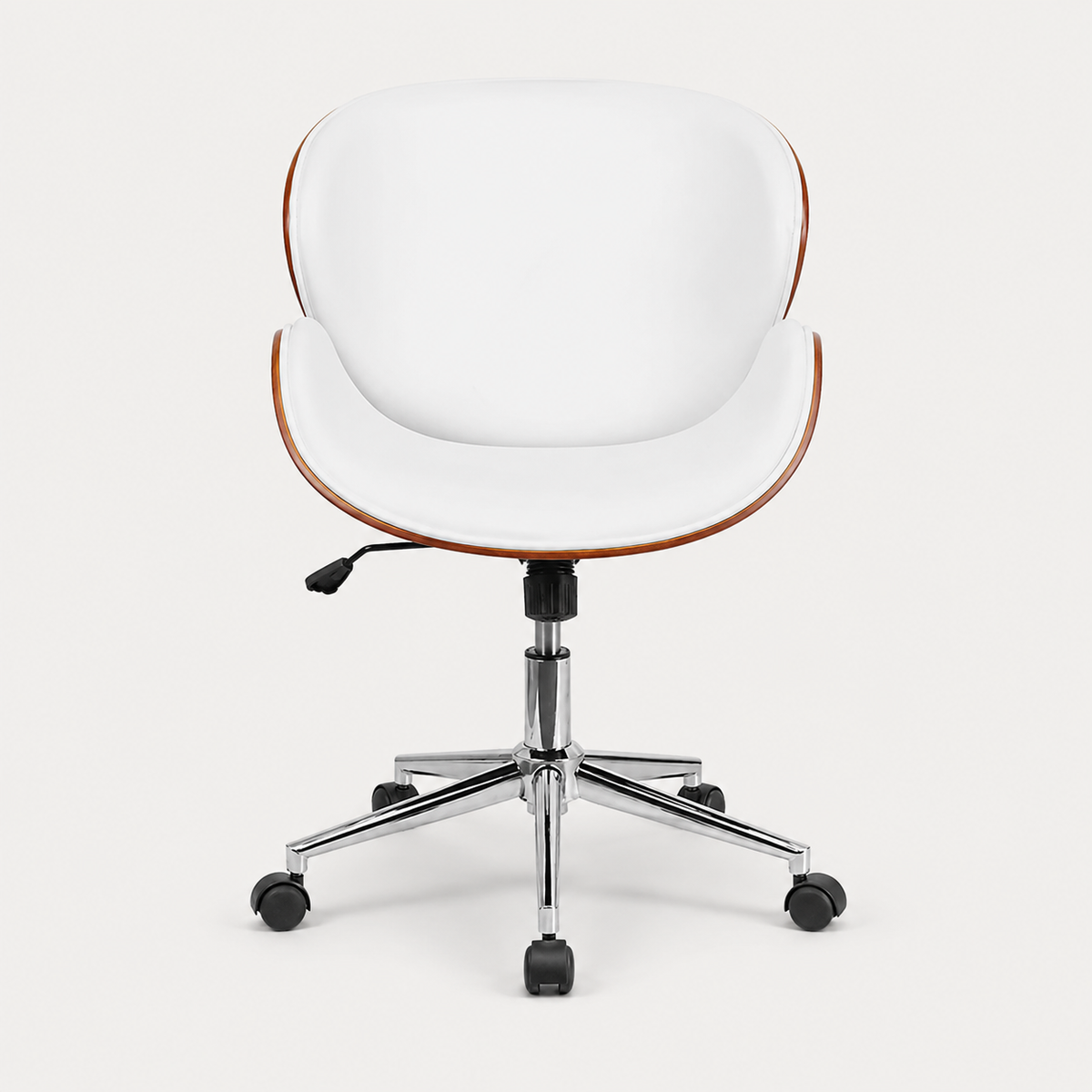 Side view of The Arden Office Chair in White