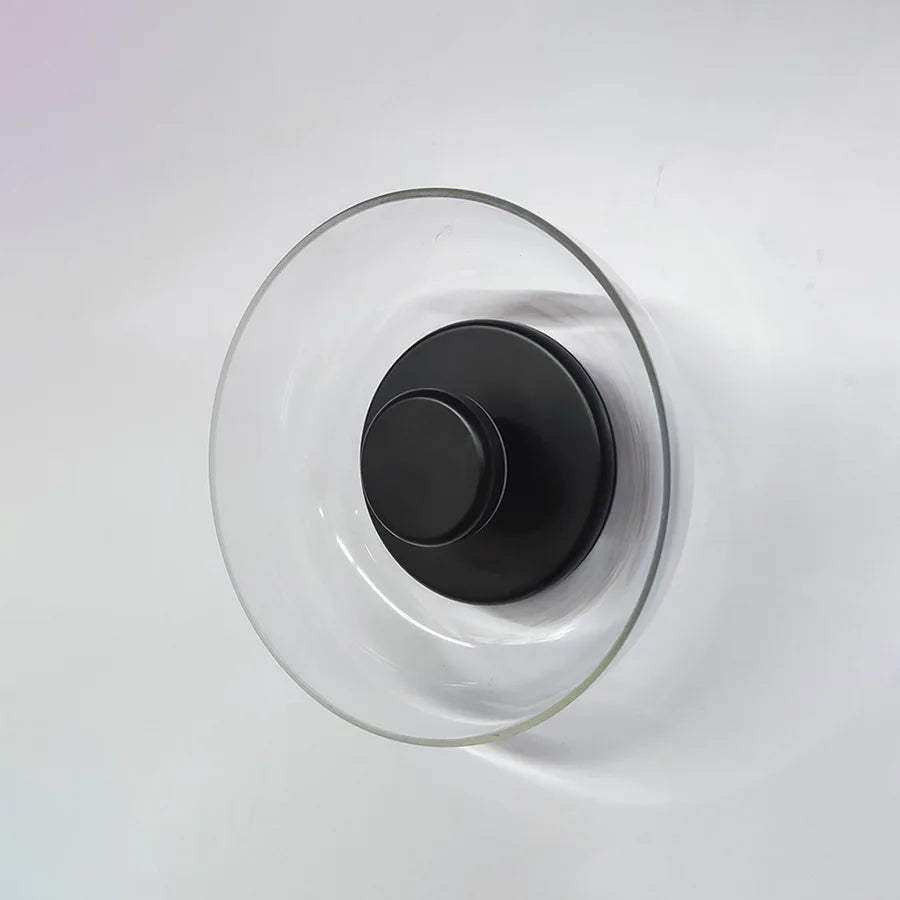 Aurora wall lamp with black or gold frame option