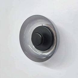 Compact glass wall light for bedrooms and hallways
