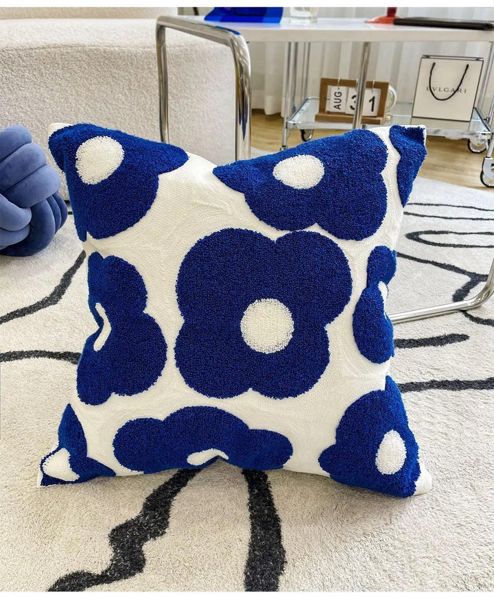 Blue Bloom Cushion Cover - Sickhaus