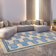 Blue Ivory Wave Rug - Sickhaus