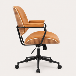 Front view of The Calder Office Chair with integrated armrests