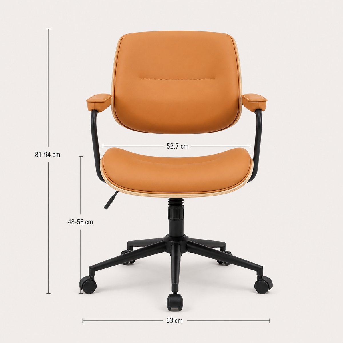 The Calder Office Chair shown from an alternate angle