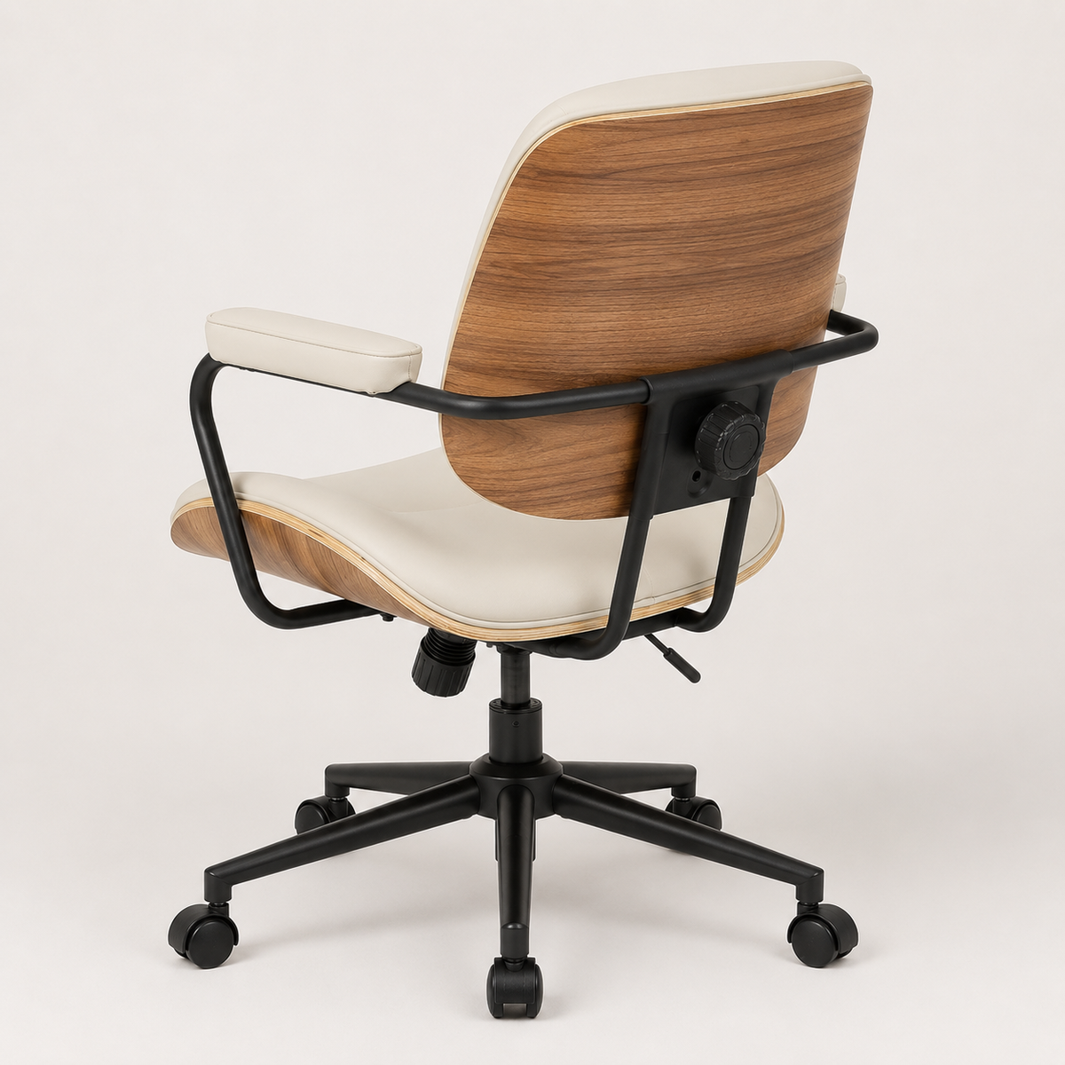 Side view of The Calder Office Chair in Beige