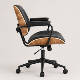 Front view of The Calder Office Chair in Black