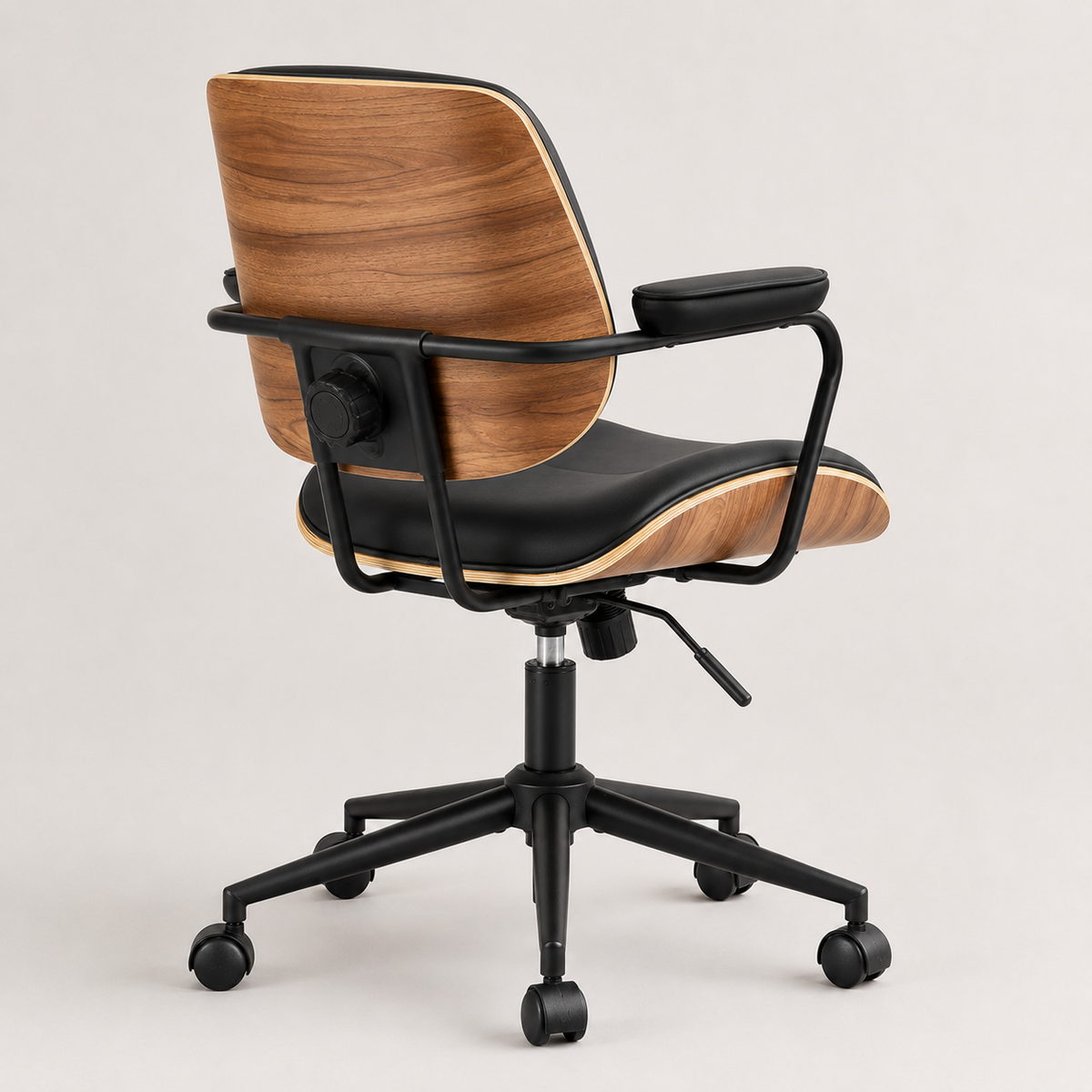 Side view of The Calder Office Chair in Black
