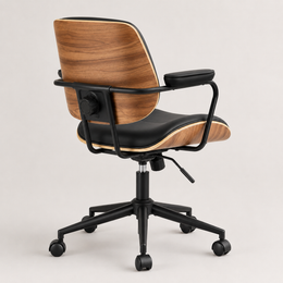 Side view of The Calder Office Chair in Black