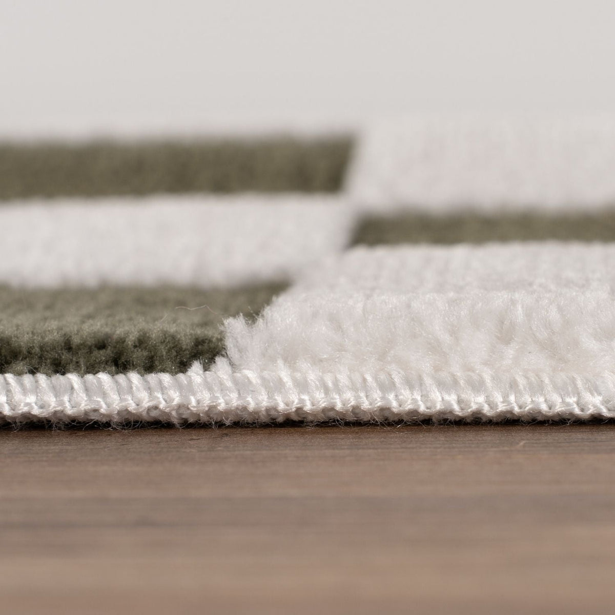 Moss Tile Rug — pile detail