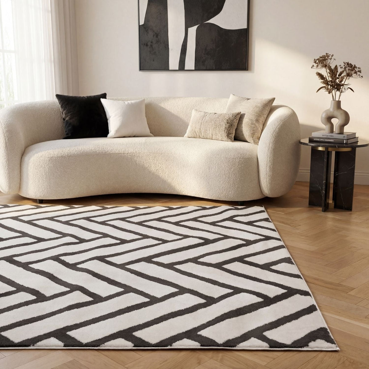 Slate Chevron Rug product image