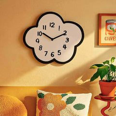 Cloud Nine Clock with playful cloud-shaped face