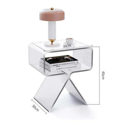 Clear Crystal Acrylic Side Table