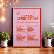 Daily Affirmations Print - Sickhaus