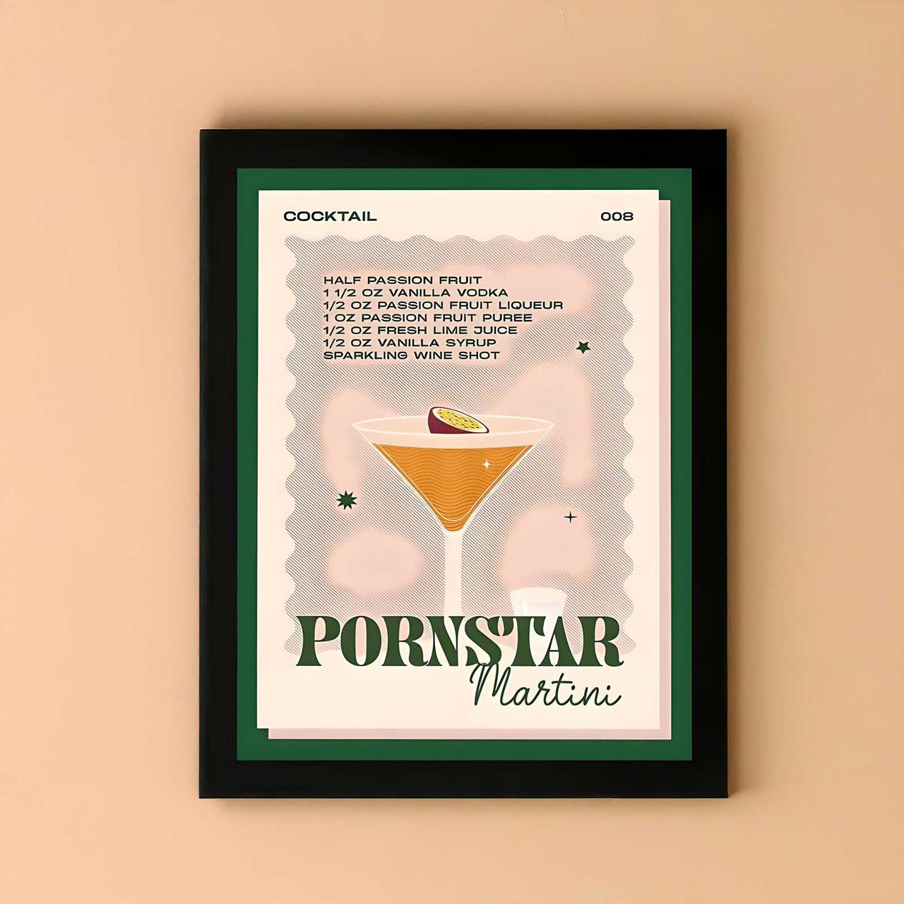 Pornstar Martini Cocktail Print