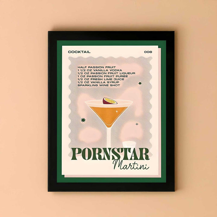 Pornstar Martini Cocktail Print