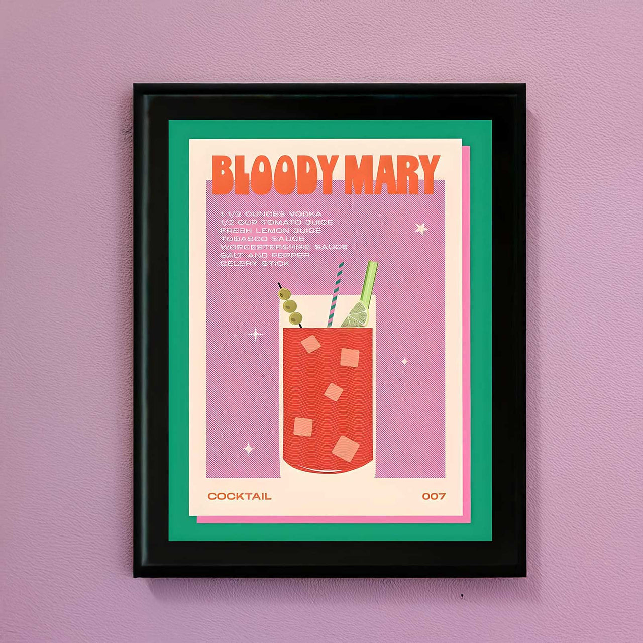 Bloody Mary Cocktail Print